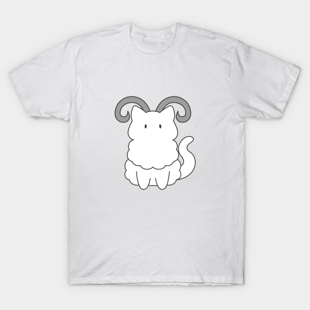 Aries Cat Zodiac Sign T-Shirt by artdorable
